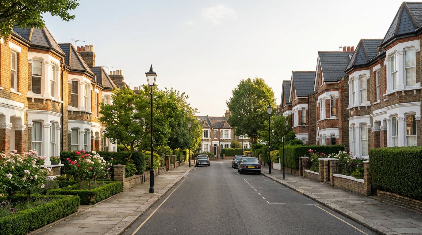 Beautiful London Victorian residential street